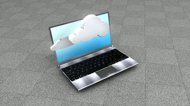 Concept animtion, Cloud computing.
