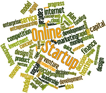 Word cloud for Online Startup