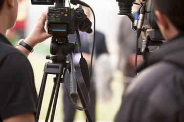 covering an event with a video camera