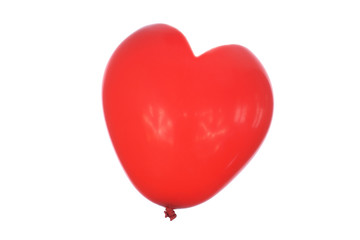 Fototapeta na wymiar Red Balloon w sercu