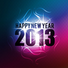 abstract 2013 new year celebration background