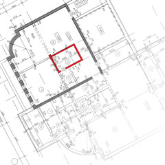 Architectural background. Part of architectural project