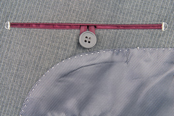 suit texture with seam button and pocket