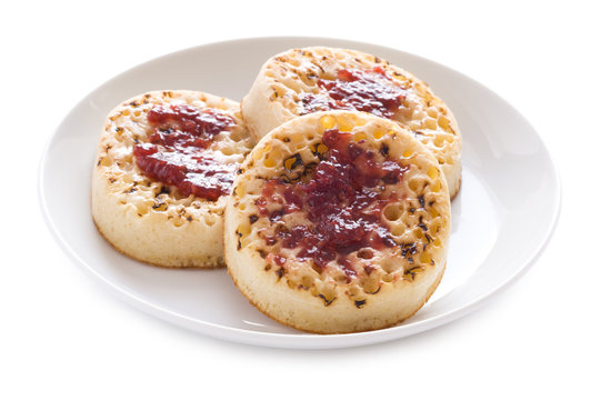 toasted english crumpets