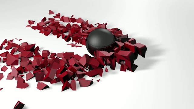 Bola rompiendo palabra problem