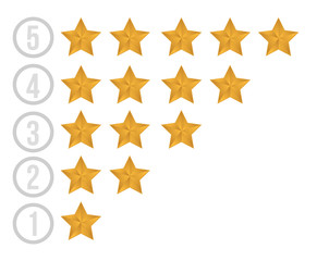 gold stars illustration design