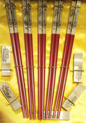 Chinese chopsticks in the gift box