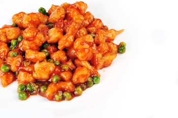 chicken with red sauce