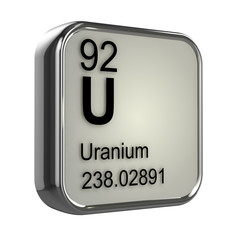 3d Periodic Table - 92 Uranium