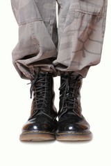 Boot Camp - Soldier's shiny boots and combat trousers