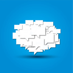 bulles dialogue, vecteur design