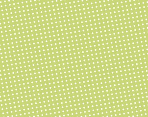 weiße Punkte auf grünem Hintergrund