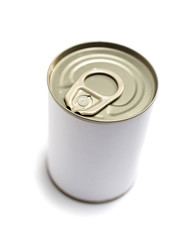 boite de conserve espace vide blanc