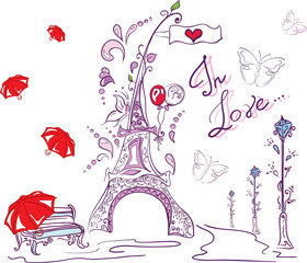 autumn romantic paris