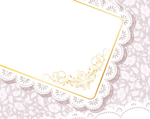 Template  frame design  for card..