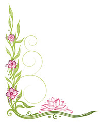 Lotus, Kirschblüten, Yoga, Wellness, Meditation