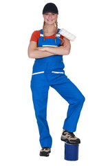 Portrait of a female painter