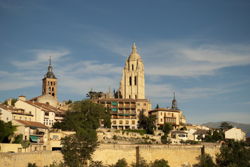 Fototapeta na wymiar View of the Segovia(Spain)