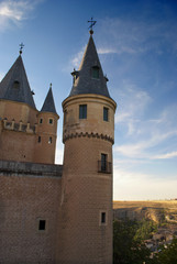 Fototapeta na wymiar View from the Alcazar of Segovia (Spain)