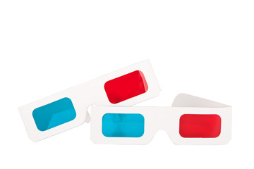 Naklejka premium Two pairs of stereo glasses