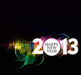 New year 2013 background. Vector illustration