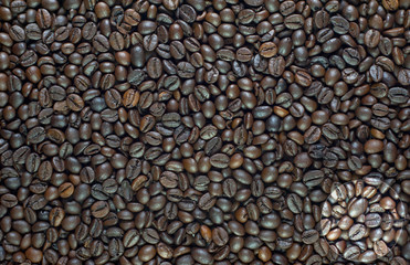 Pie chart icon on coffee texture and background