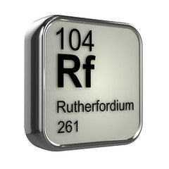3d Periodic Table -104 Rutherfordium