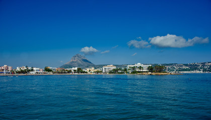 Fototapeta premium Montgo mountain and Javea bay