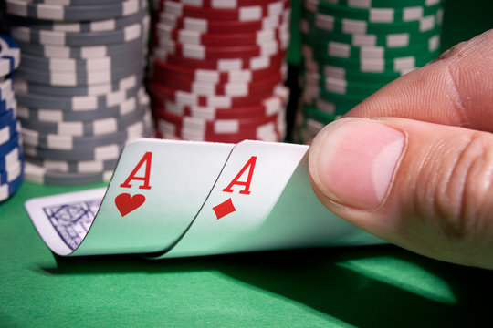 Two aces and chips