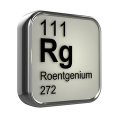 3d Periodic Table - 111 Roentgenium