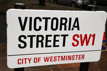 London Street Sign - Victoria Street
