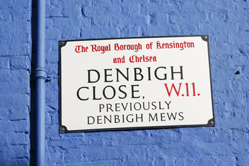 London Street Sign - Denbigh Close