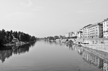 Obraz premium River Po Turin