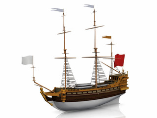 galion on a white background