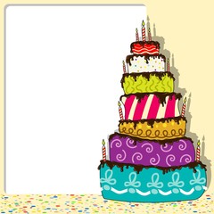 Birthday Cake - Celebration Background
