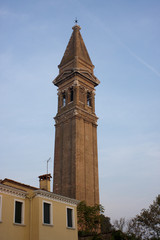 Fototapeta na wymiar Église San Martino z Burano, Italie