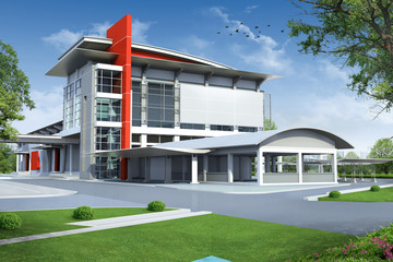 3d rendering of Architecture