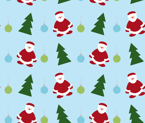 New year and christmas seamless background