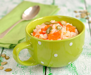 Rice with pumpkin