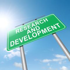 Research and development concept.