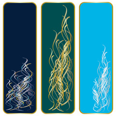 Vertical abstract banners