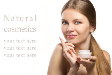 advertisement of natural cosmetic