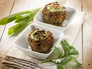 stuffed artichoke, vegetarian fod