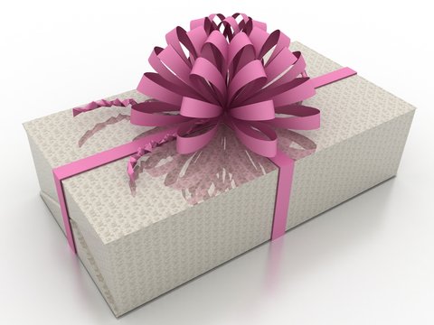 a beautiful gift box of 3-d visualization