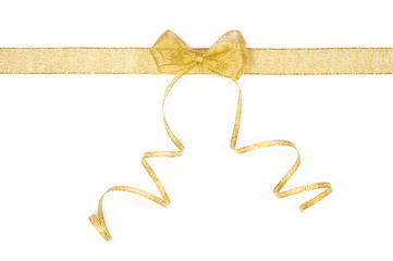 golden ribbon and bow