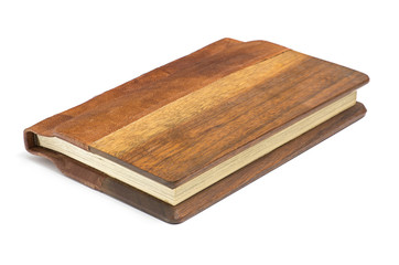 kostbares Buch mit edlem Leder und Holzeinband