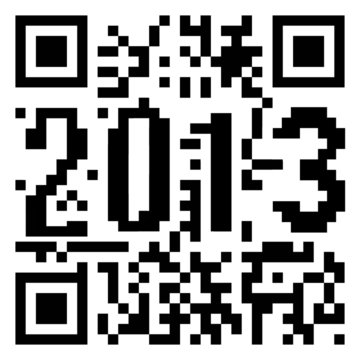 2013, code QR