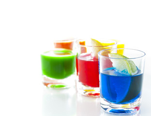 Colored drinks
