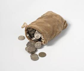 Sack with coins