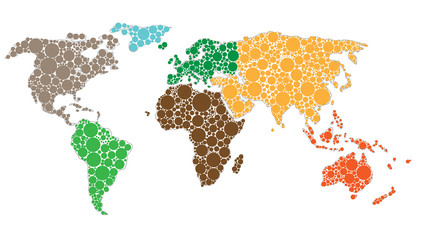 Map Of The World in Colors